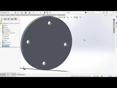 Solidworks Circular Pattern Tutorials For Beginners