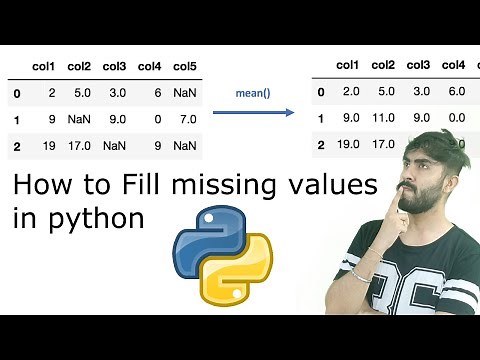 How to fill missing values in python | Mean, forward fill and others using pandas