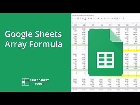 Google Sheets Array Formula