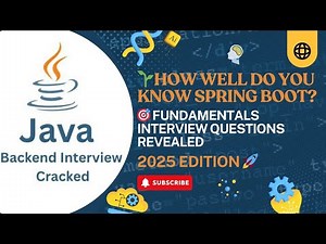 Spring Boot Interview Questions and Answers | Spring Boot Fundamentals for Beginners