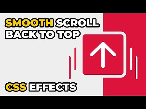 Smooth Back To Top Button - CSS Effects
