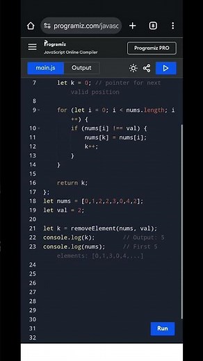 Remove Element in JavaScript | LeetCode Problem Solution Explained (Step-by-Step)