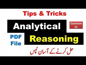 Analytical Reasoning Complete Solved Questions with Tips and Tricks