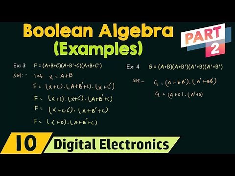 Boolean Algebra Examples (Part 2)