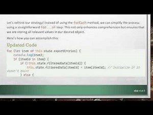 How to Push All Key/Value Pairs to an Object from forEach