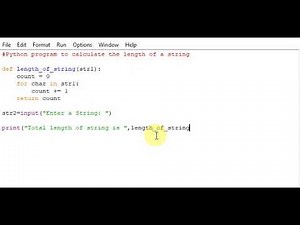 Python program to calculate the length of a string