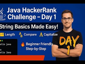 Solved HackerRank Java Strings in 5 Minutes! | Day 1 Challenge 🔥