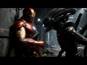 Iron Man VS Xenomorph Aliens: (Fan Made)