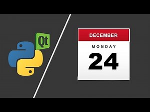 PyQt5 Tutorial 12 - Date Widget using Qt Designer
