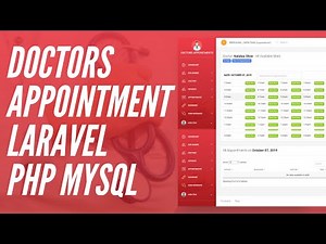 Doctors Appointment Booking Application Laravel | PHP and MySQL | Easy Scheduling Solution