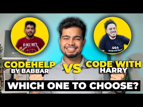 ‪@CodeWithHarry‬ vs ‪@CodeHelp‬ DSA Playlist! | Which one to choose? | Course Review