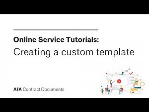 Creating a custom AIA contract template