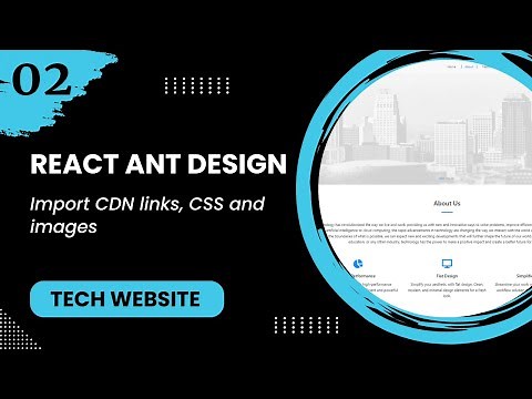 React JS #2 - Import CDN links, CSS and images