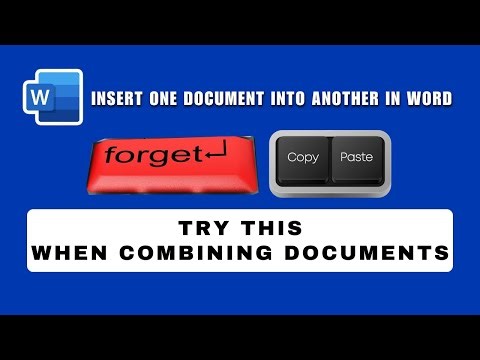 How to Insert One Document into Another in MS Word 2026 | How to Merge Word Files without Copy Paste