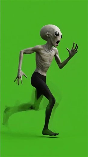 Funny Alien Reaction Sound Effect | Green Screen Alien Meme SFX