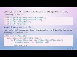 Generating Excel Data in Java: A Guide to Using fastexcel