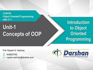 1.01-Introduction to object oriented programming