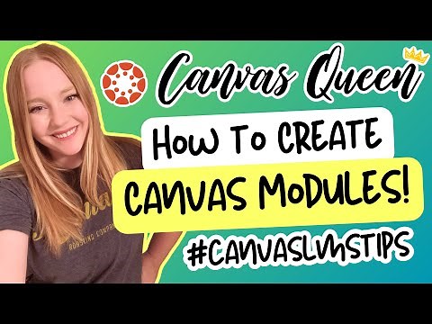 How to Create Canvas Modules