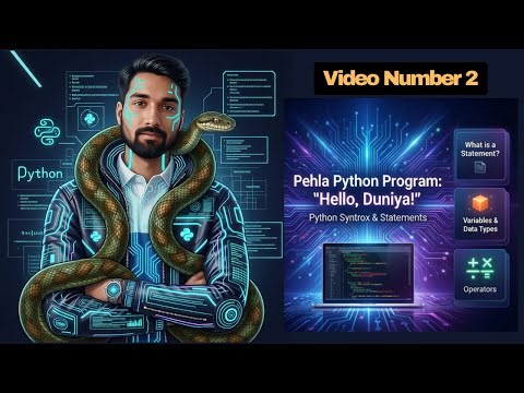Pehla Python Program: "Hello, Duniya!" – Variables, Data Types & Operators Explained!