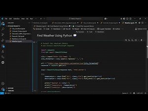 Live Weather App in Python | BeautifulSoup & Web Scraping Tutorial
