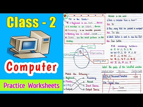 Class 2 Computer | Class 2 Computer Worksheet | Computer Worksheet for class 2 | Class 2 Worksheet |
