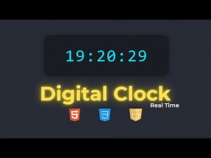 Build a STUNNING Digital Clock with HTML, CSS & JavaScript