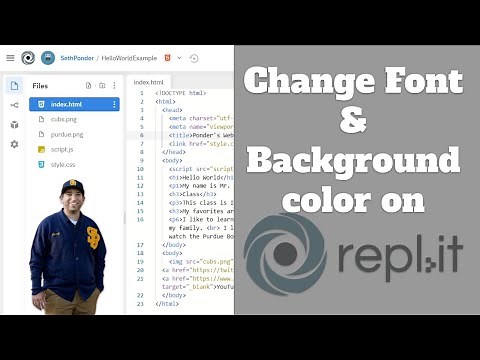 Font and Background Color Style in HTML CSS