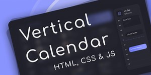 Building a vertical calendar with HTML, CSS & JS