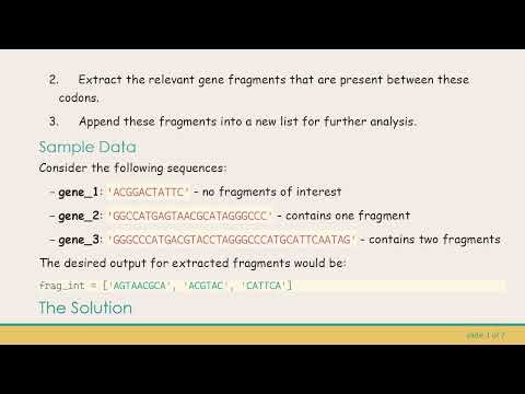 Extracting DNA Fragments and Transcribing Genes in Python: A Deep Dive into Bioinformatics