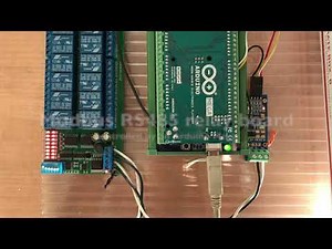 Modbus RS485 relay control