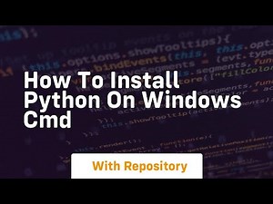 how to install python on windows cmd