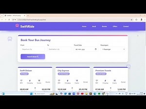 Responsive Bus Booking Website using HTML, CSS & JavaScript | Full Tutorial for Beginners