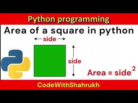 area of a square in python.