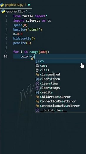 Python Turtle Art: Amazing Coding Visuals #shorts