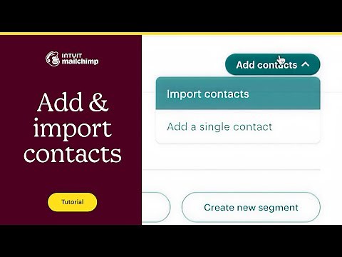 How to Add & Import Contacts to a Mailchimp Audience From a File (2025)