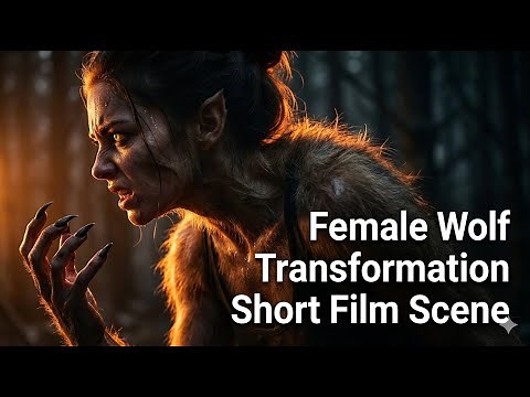 Werewolf Transformation – Female Wolf Transformation Short Film Scene | When The Moon Remembers 4K