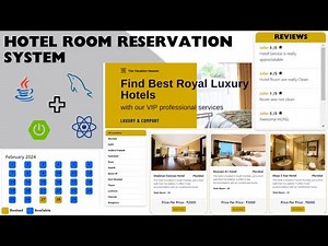 Hotel Room Reservation System Project using Spring Boot, React JS & MySQL | Full Stack Project