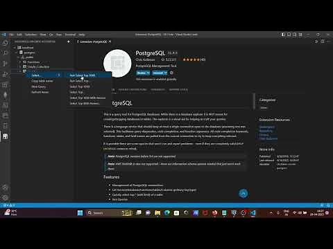 How to connect Postgresql with vscode