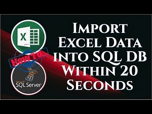 Import Big Excel Data into SQL Server Database within 20 seconds || SQL Server || Microsoft Excel