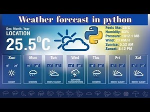 Weather Forecast with Python | Weather API | Make a Weather App with Python