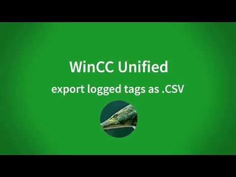 WinCC Unified V16: export logged tags as a daily .CSV report (last 24 hours)
