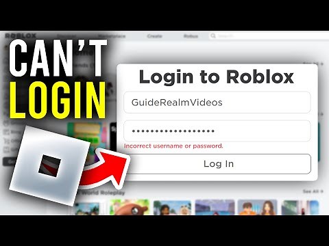 How To Fix Can't Login To Roblox - Full Guide