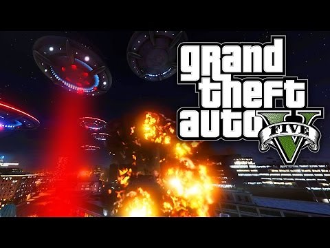 GTA 5 XT #9 - ALIEN INVASION MOD! (GTA 5 Mods)