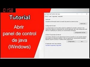 . Abrir panel de control de java Windows