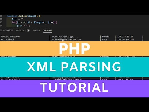 php xml parsing tutorial - simple xml parser