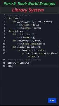 Python OOP Real-World Example: Library System 📚 | Learn Classes & Objects #coding #learning #tricks
