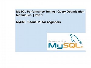 MySQL Performance Tuning | Query Optimisation Techniques | Joins optimisation | Part 1