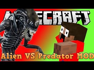 "ALIEN VS PREDATOR in MINECRAFT" (Minecraft Mod Showcase)