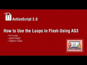 How to Use the Loops to Create Animation in Flash Using ActionScript 3.0