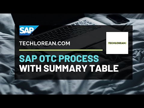 SAP OTC BASIC PROCESS FOR BEGINNERS | SUMMARY TABLE / MATRIX